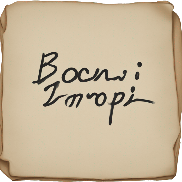 Bonjour handwrite emoji