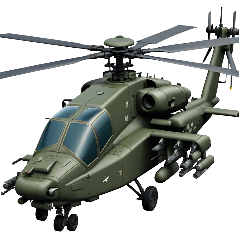 AH-64E Apache - Boeing (Model Year: 2021) (Iconic army green) emoji