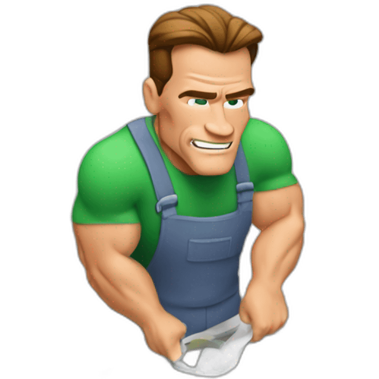 arnold schwarzenegger washing the dishes emoji