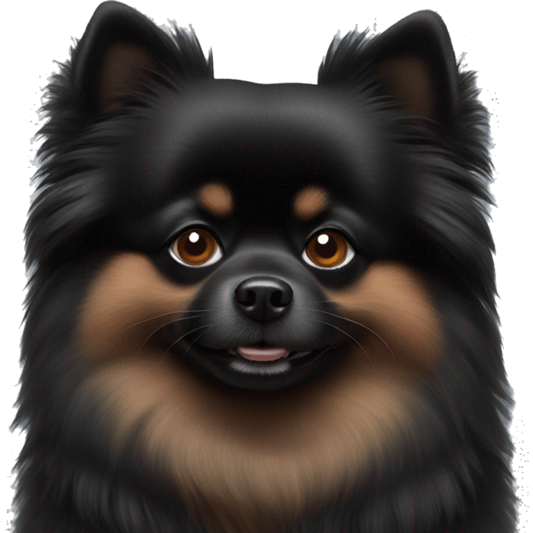 Black Pomeranian  emoji