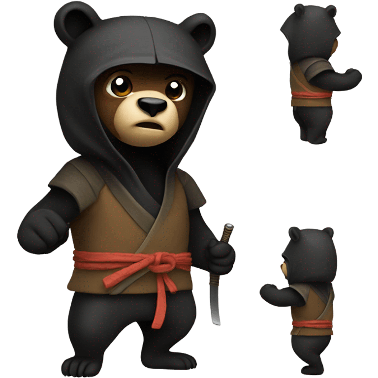 Ninja bear emoji