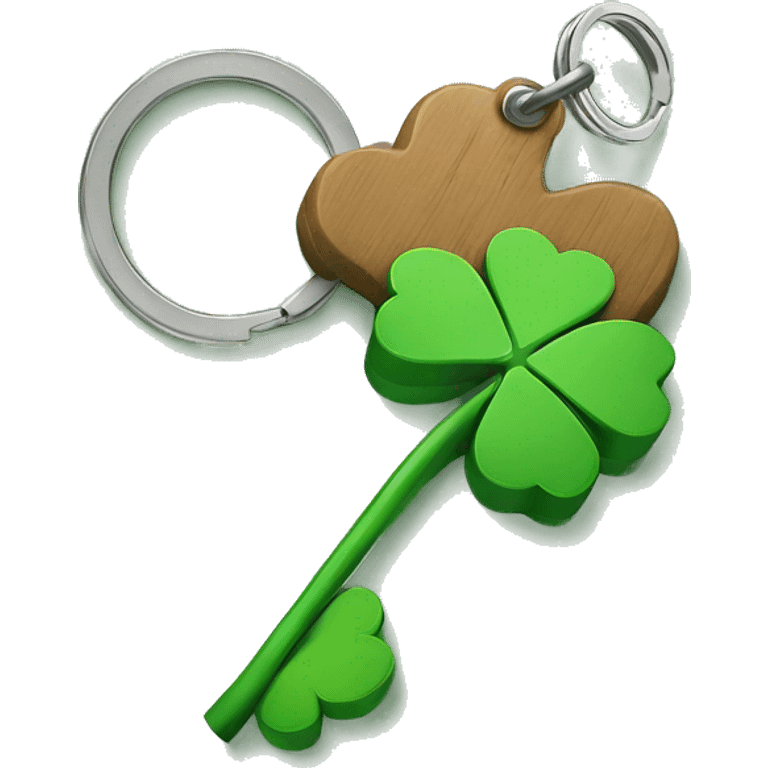 clover keyring emoji