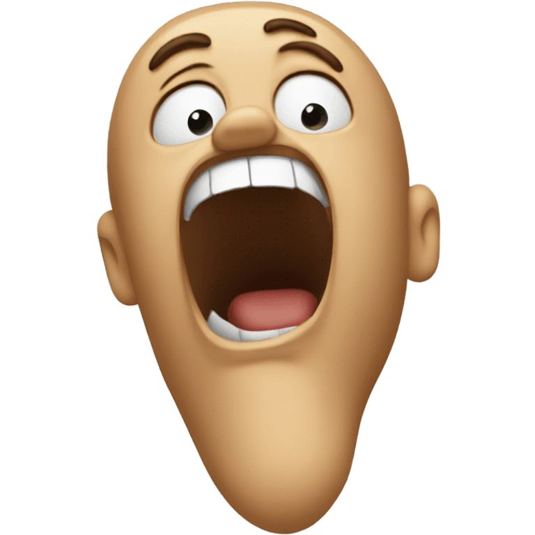 screaming face of surprise emoji