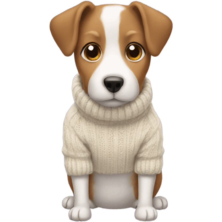 Dog with a sweater emoji