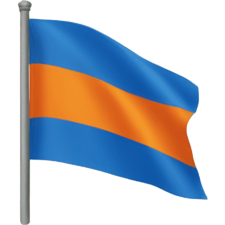 flag blue & orange emoji