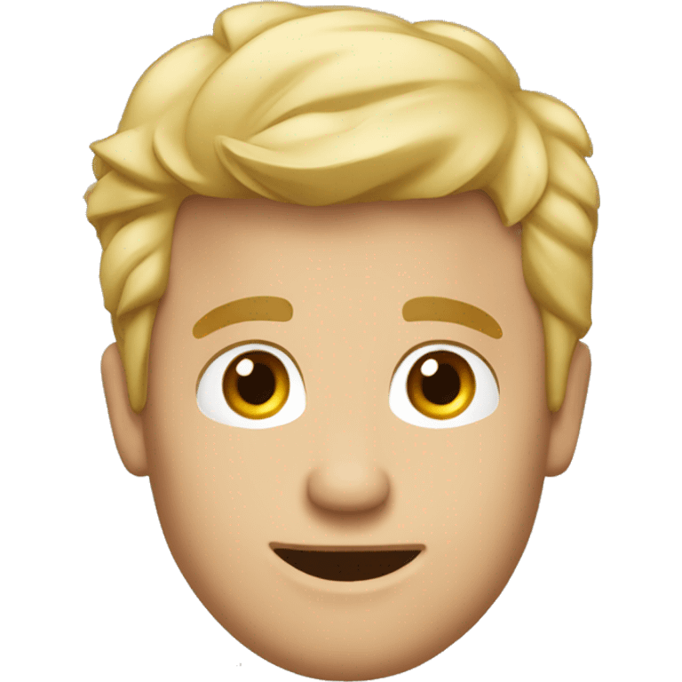 Un homme blond promène son berger australien  emoji