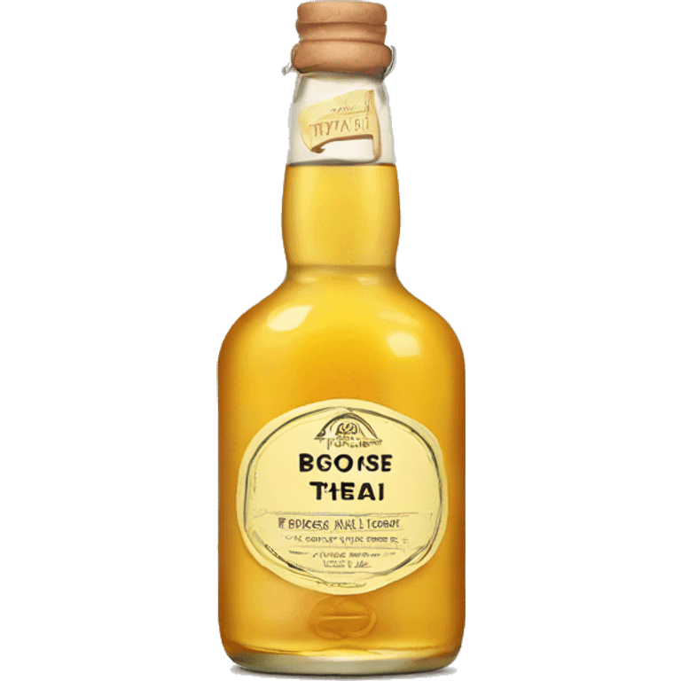 ginger,lemon and whiskey label  emoji