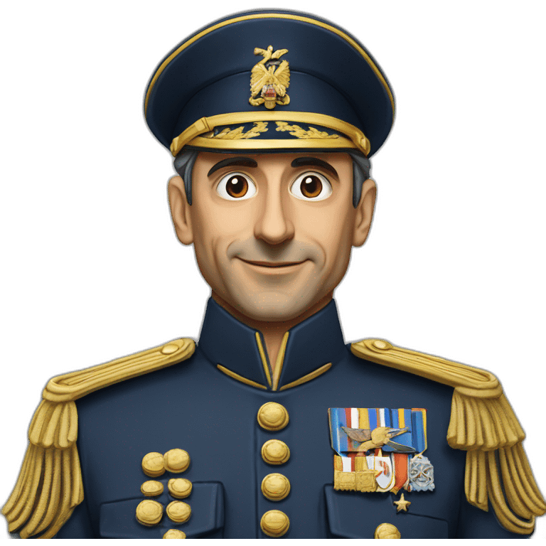 ÉRIC ZEMMOUR president français militaire médaille emoji