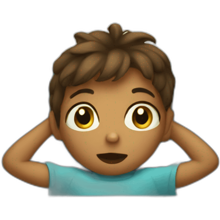 A child watching tv emoji