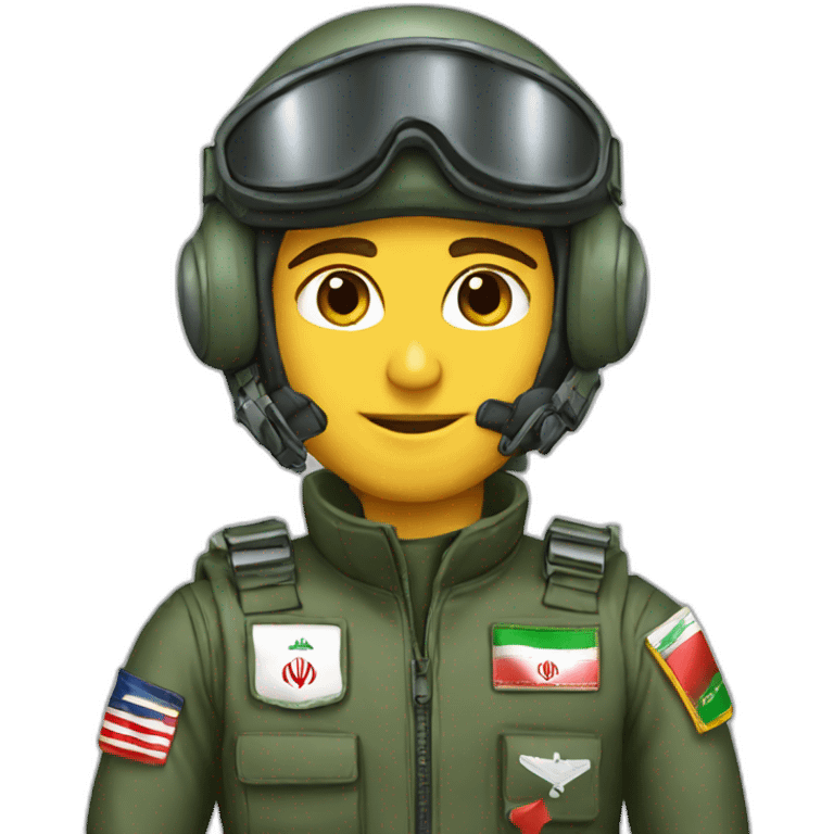 fighter jet pilot of Iran emoji