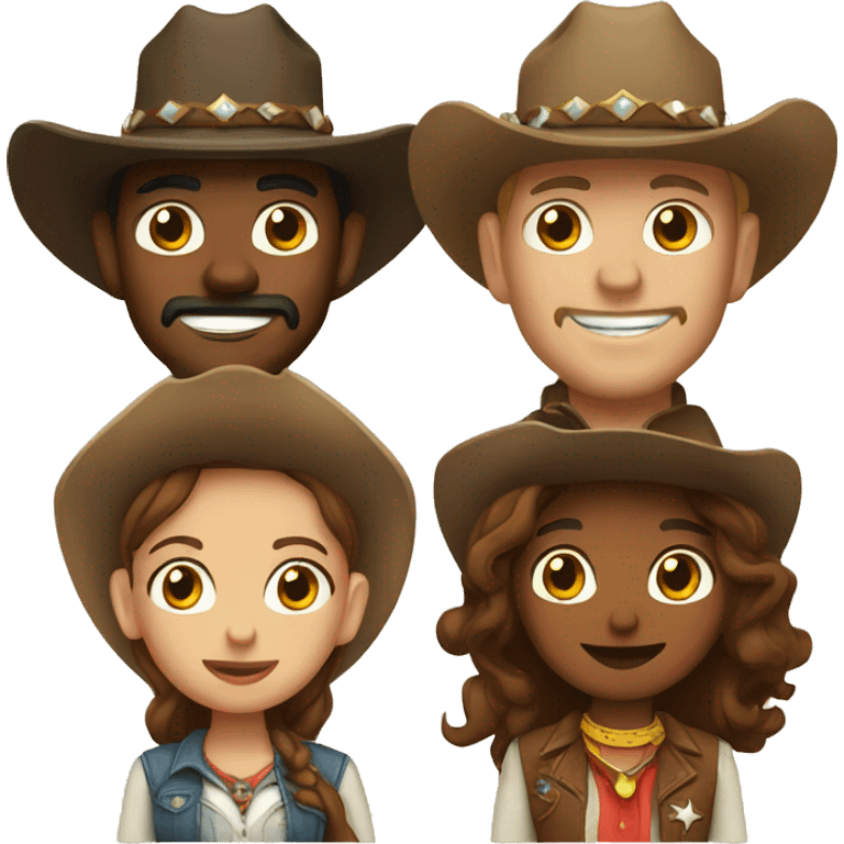 Cowboy and cowgirl  emoji