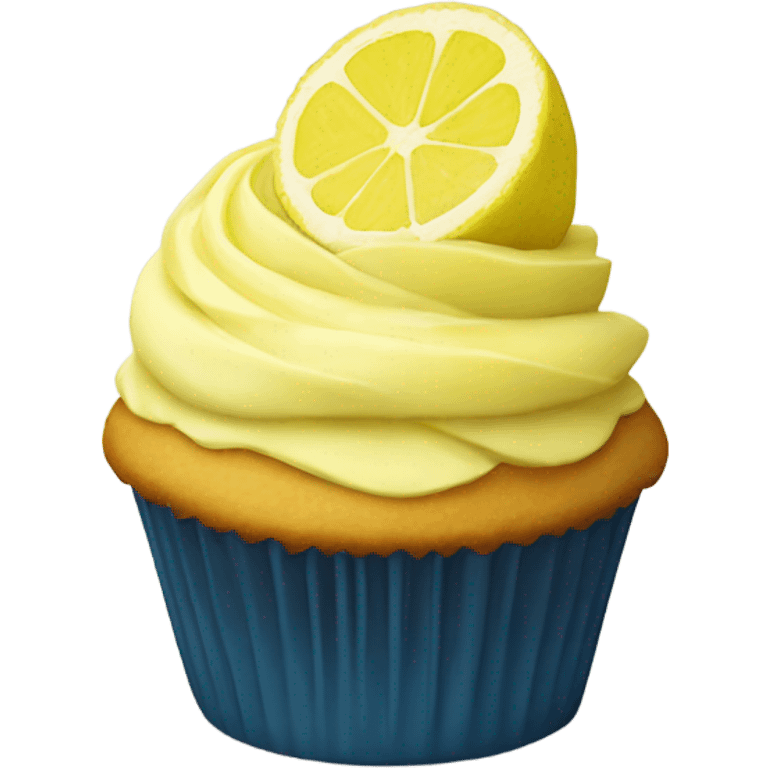 lemon cupcake emoji