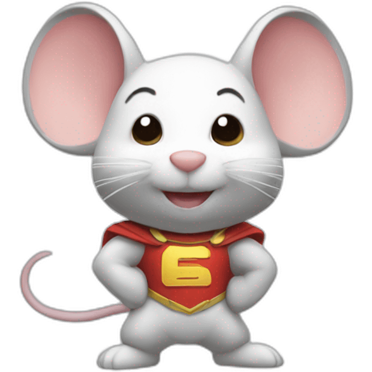 Mighty super mouse emoji