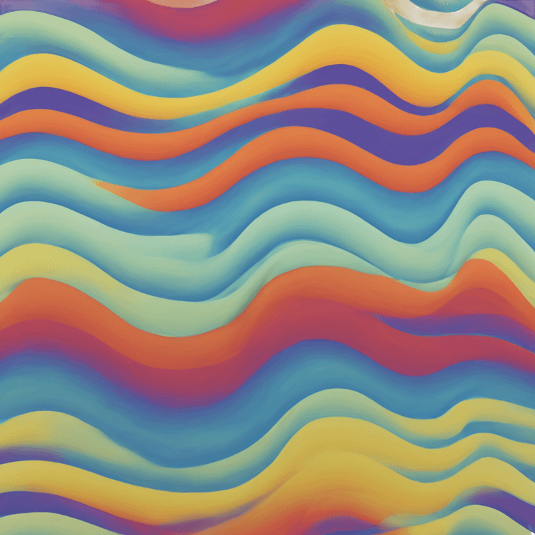 sound wave, minimalist, circular ripple effect, abstract symbol, vibrant colors, clean lines, wave patterns emoji