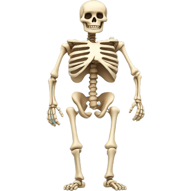 Fat full body skeleton  emoji