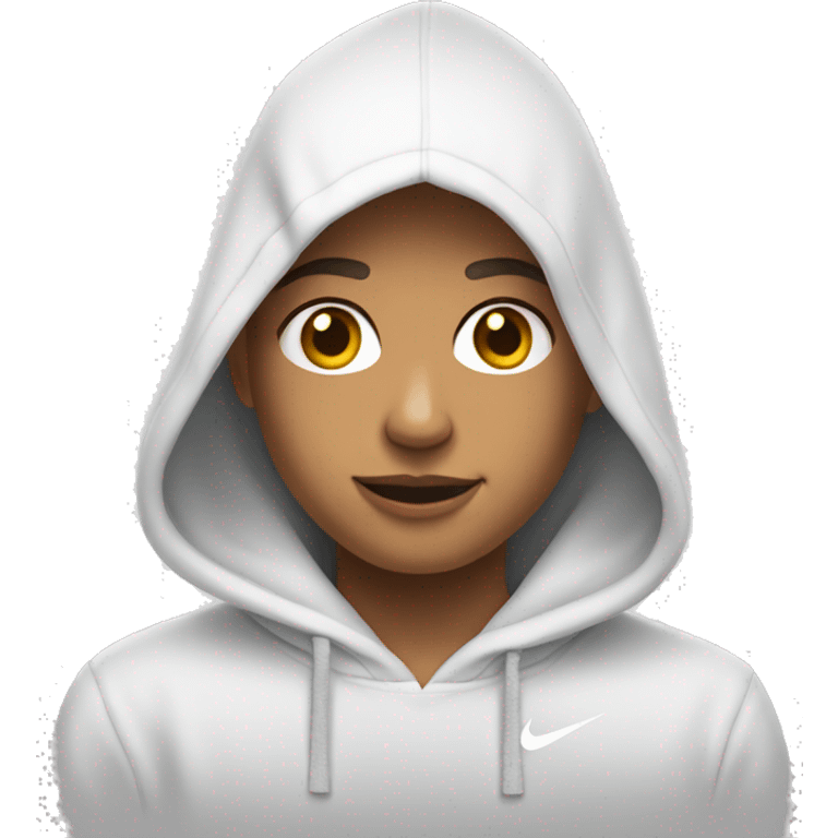 white nike hoodie emoji