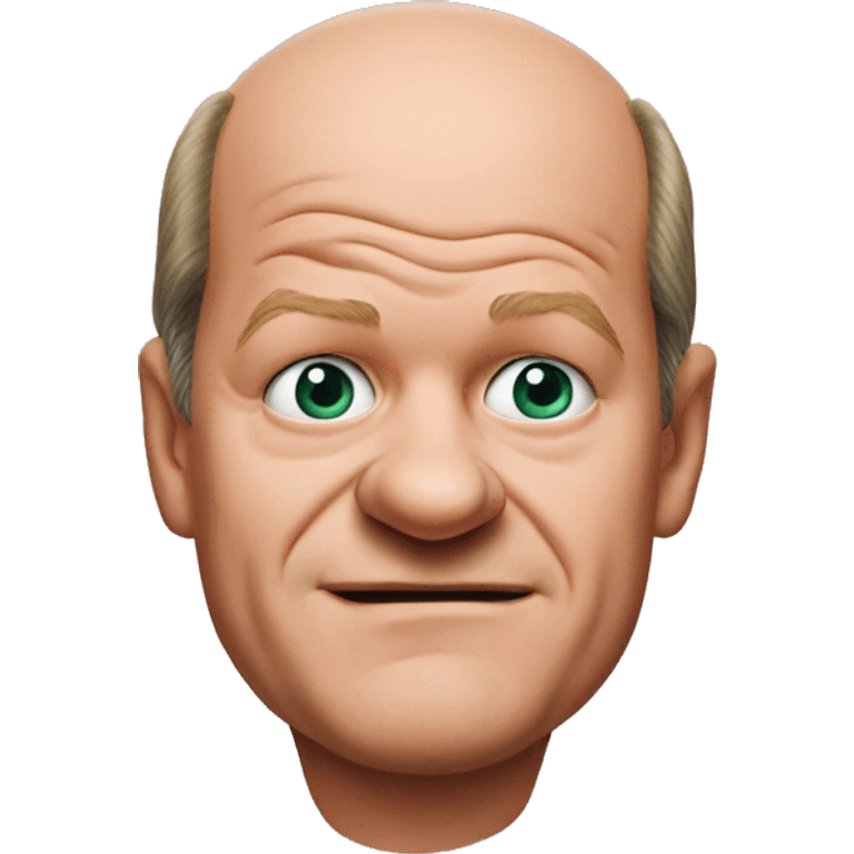 Olaf Scholz photorealistic shrugs emoji