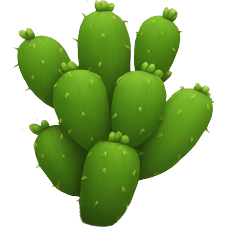 single round Nopal without pot emoji