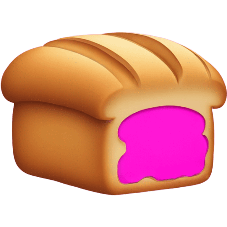 Hot pink bread emoji