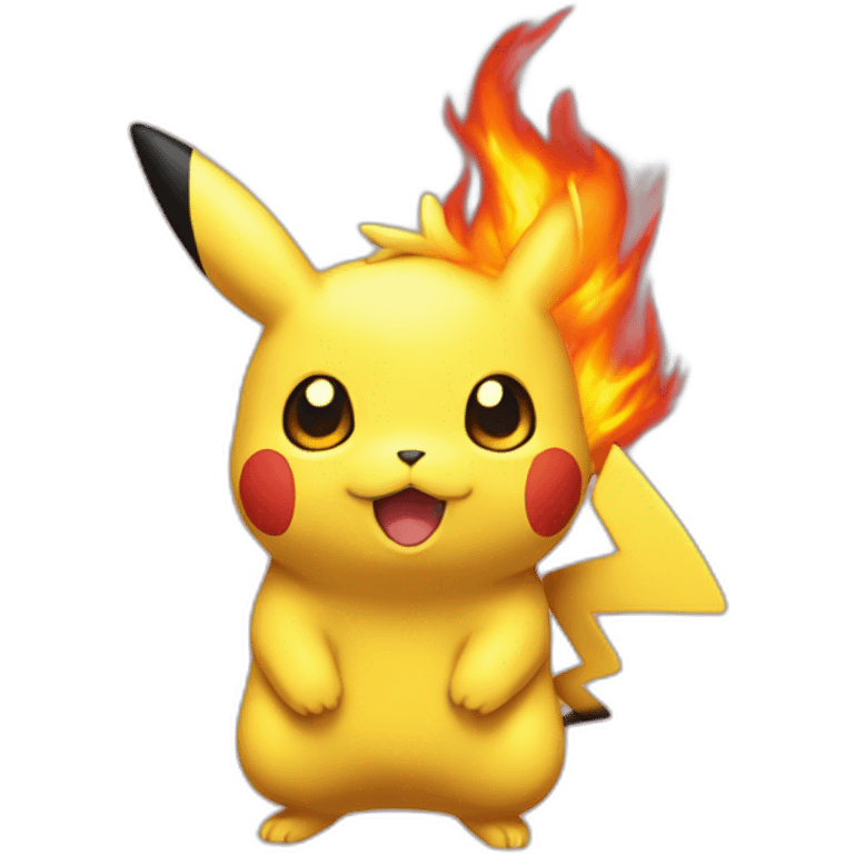 Pikatuchu flame  emoji