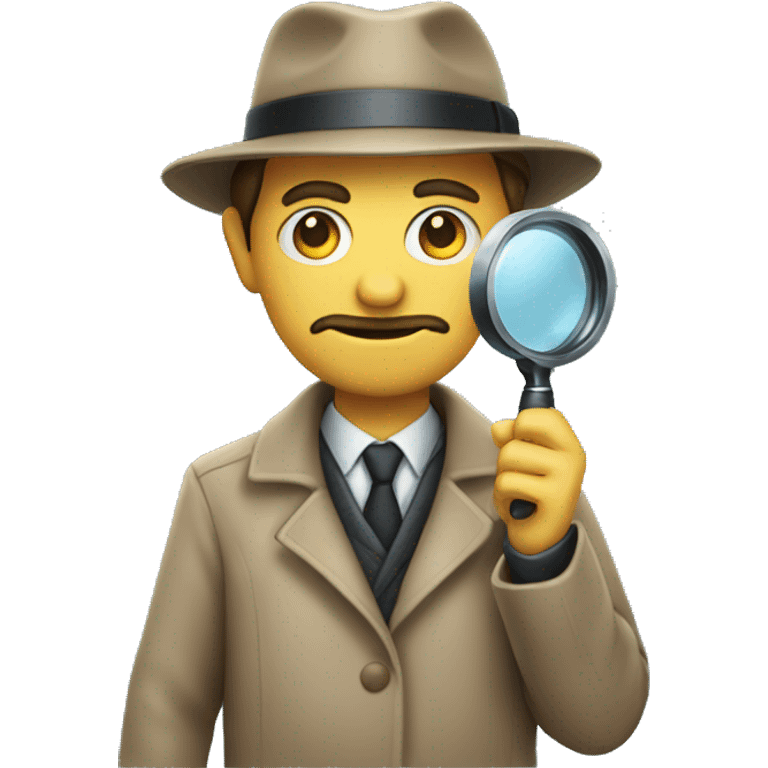 detective with magnifer emoji