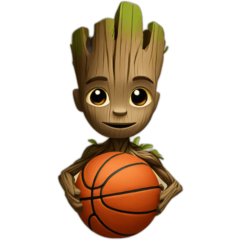 Groot basketball emoji