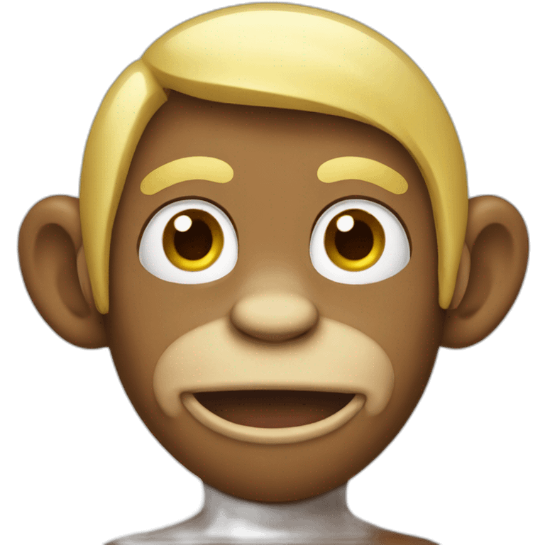 monkey with blond hair emoji