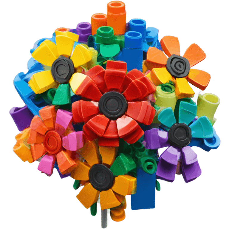 Lego flower emoji