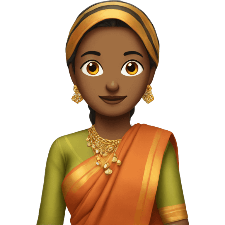 Sari-wearing Woman  emoji