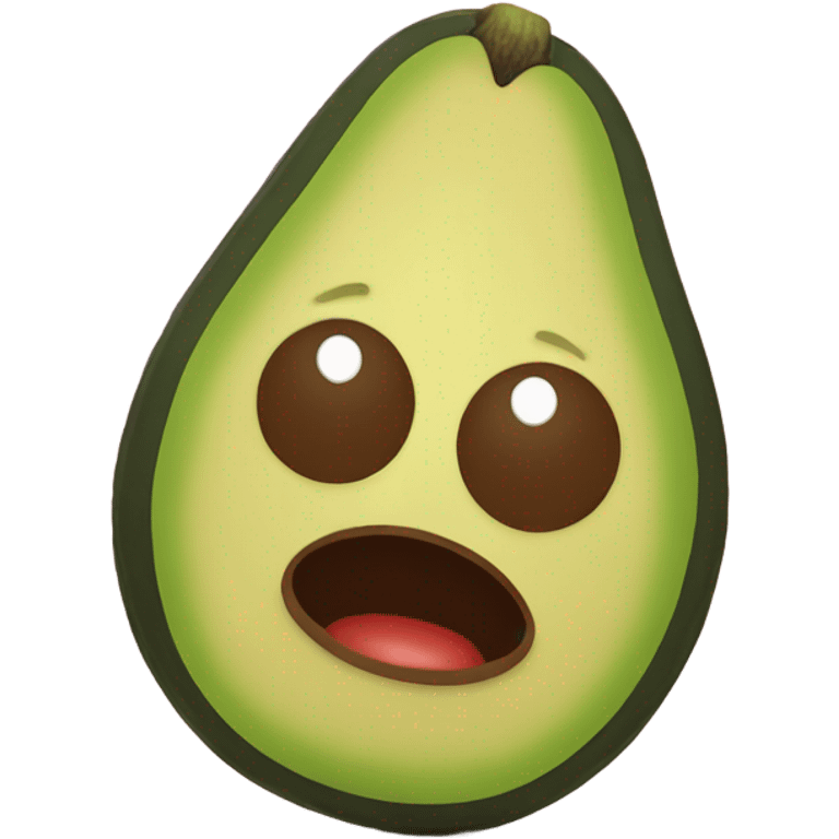 avocado takes pictures emoji