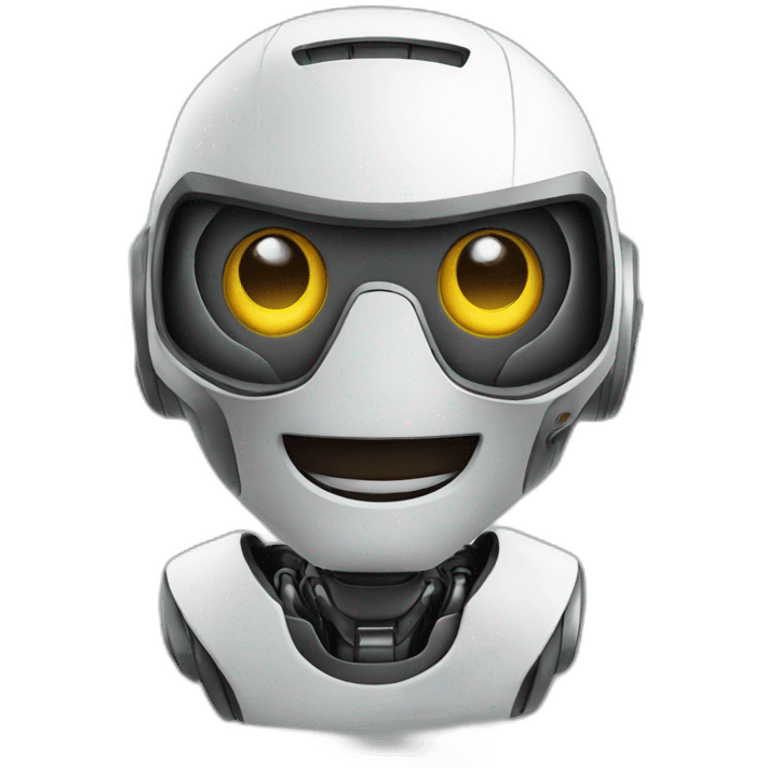 Cool Robot with a smile face emoji