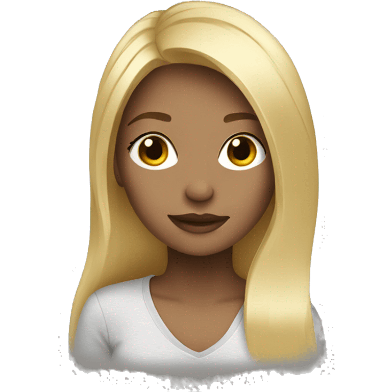 pretty girl with blonde hair emoji