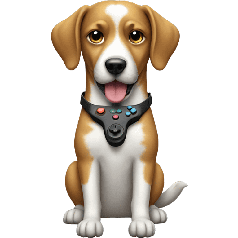 dog with a controller emoji