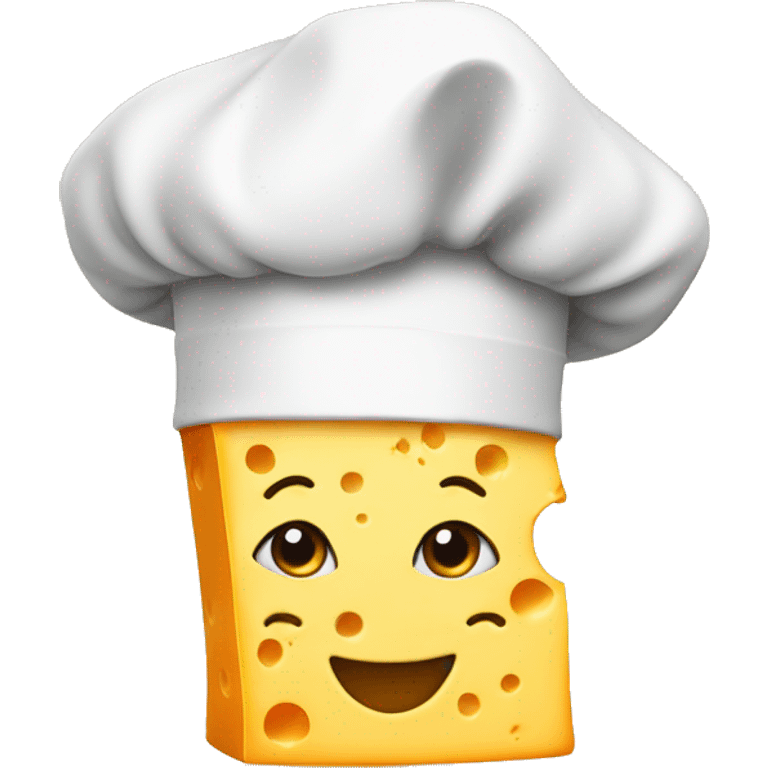 cheese with a chef's hat emoji