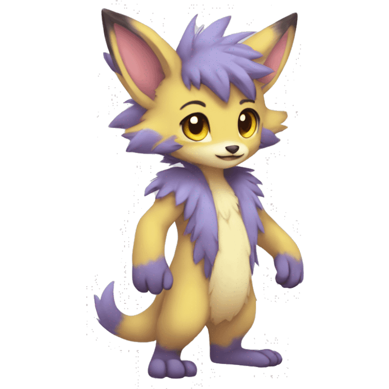 Pastel Anthro Furry Fakémon Full Body emoji