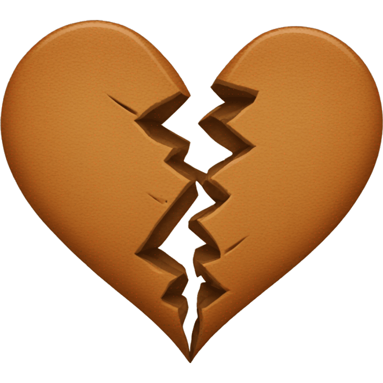 Emoji Broken brown heart emoji