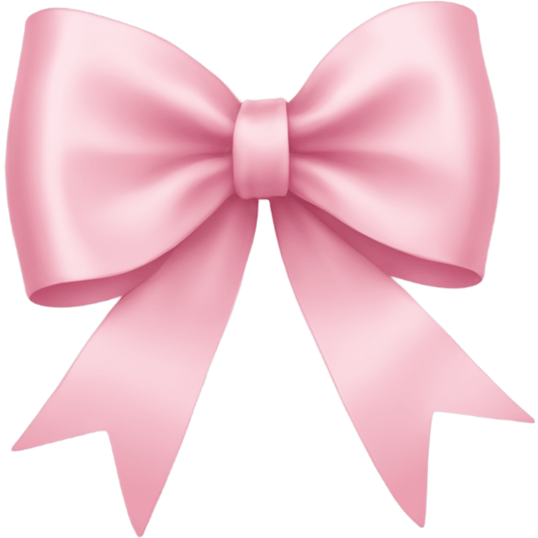 light pink ribbon bow emoji