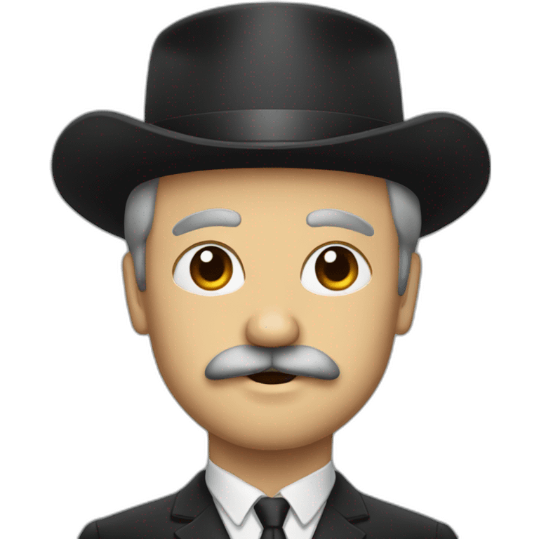 powerful man with mustach emoji