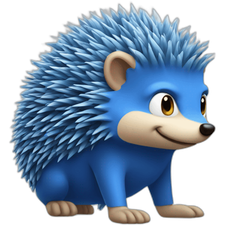 blue hedgehog emoji