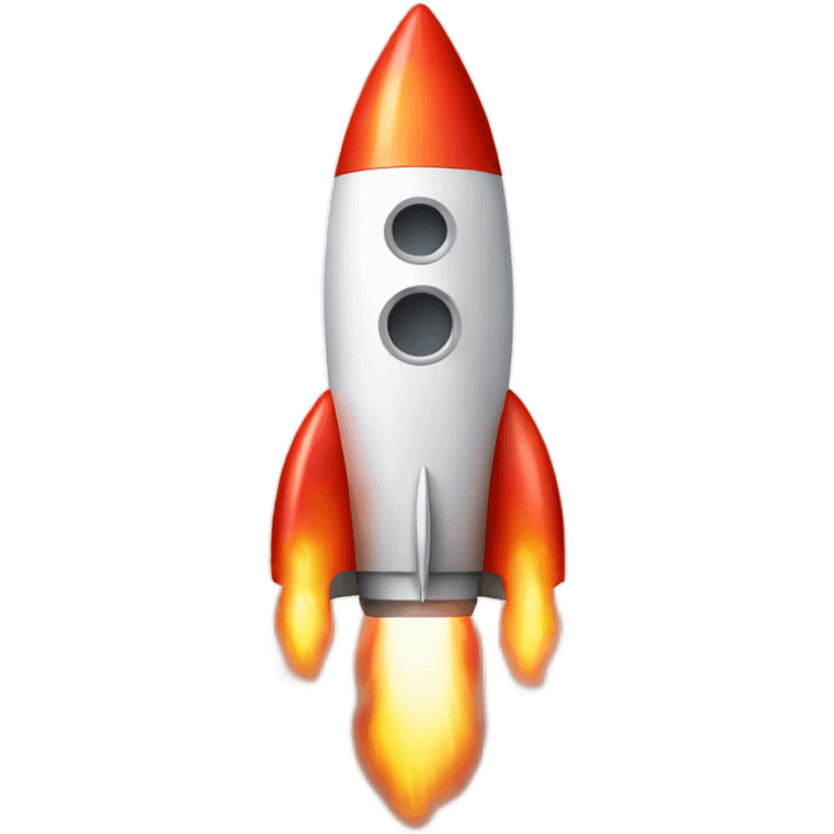 Rocket with Flames and Stars emoji