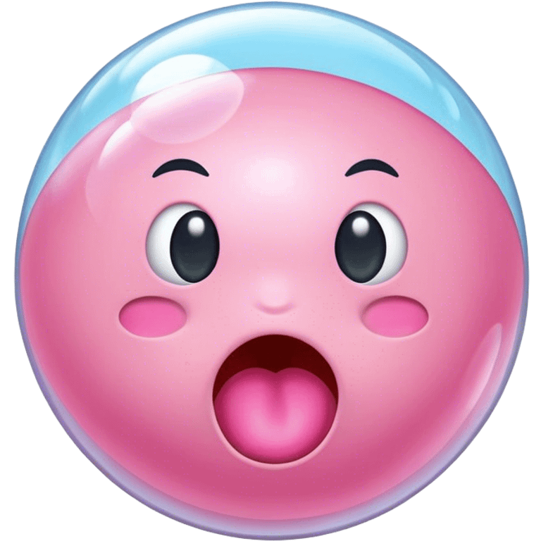 A bubble gum with a buyt emoji