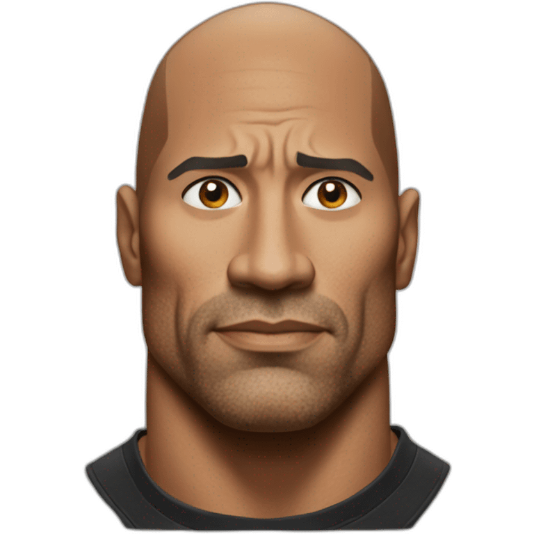 The rock🤨 emoji