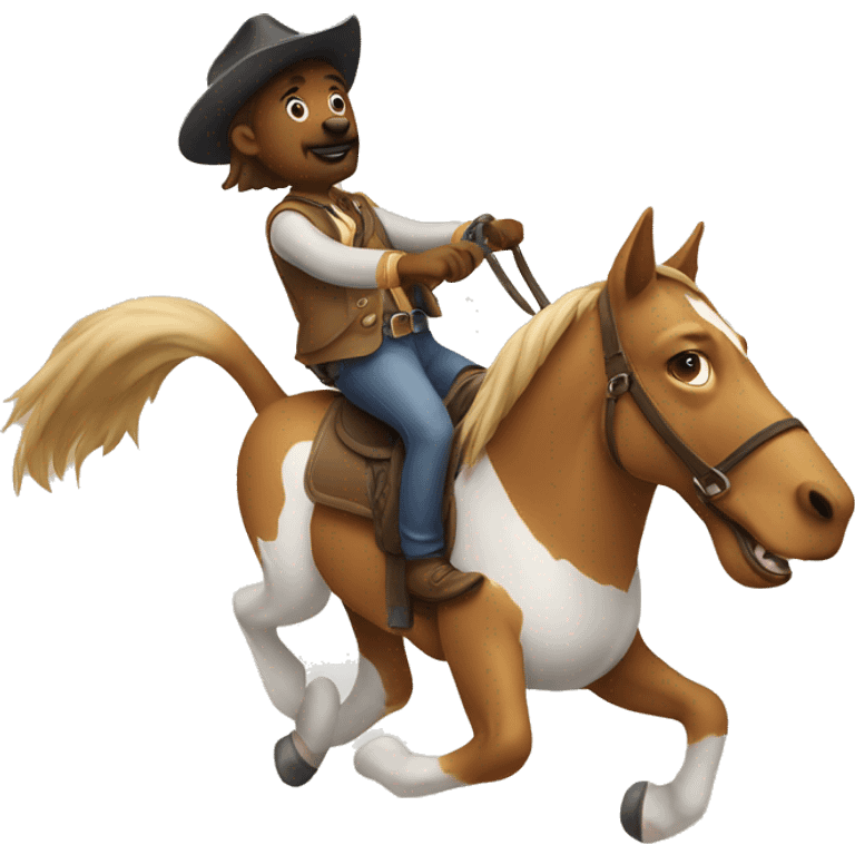 dog riding horse emoji