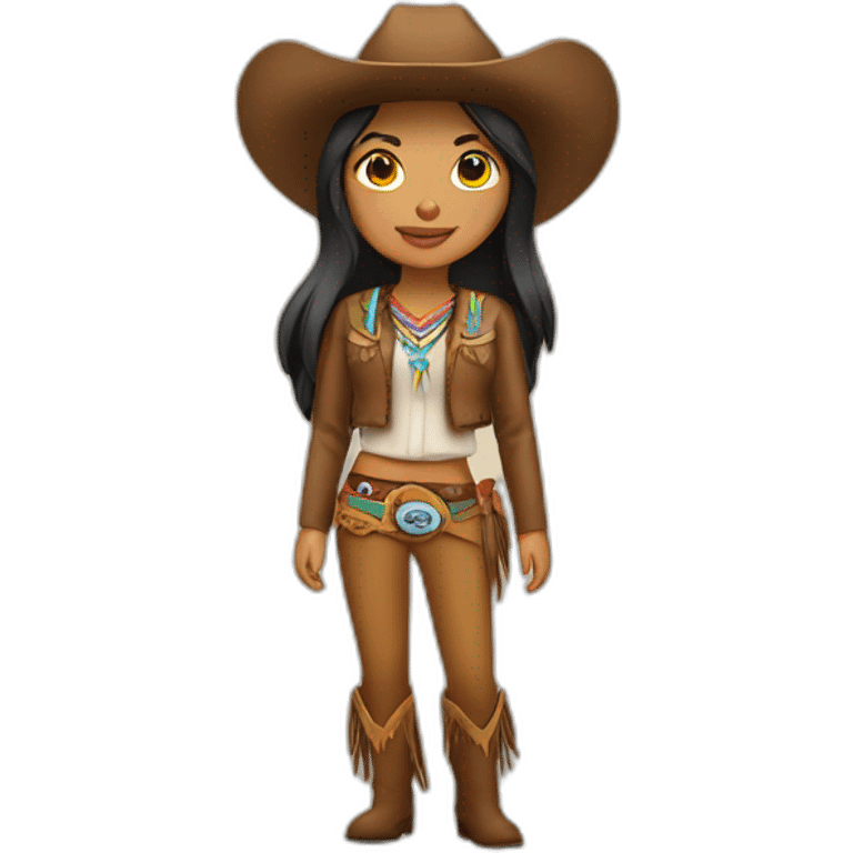 native american cowgirl emoji