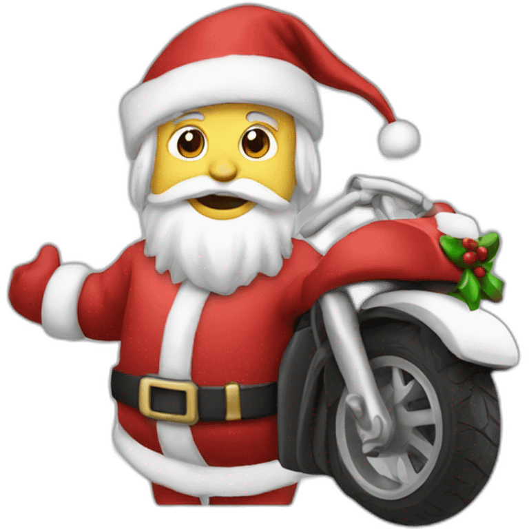 SANTA MOTO emoji