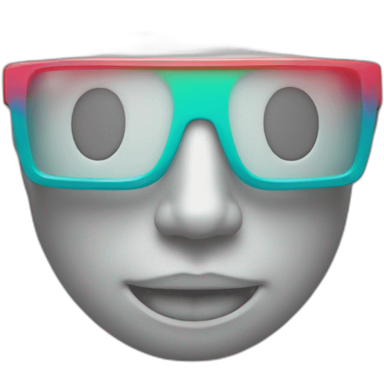 3d glasses anaglyph emoji