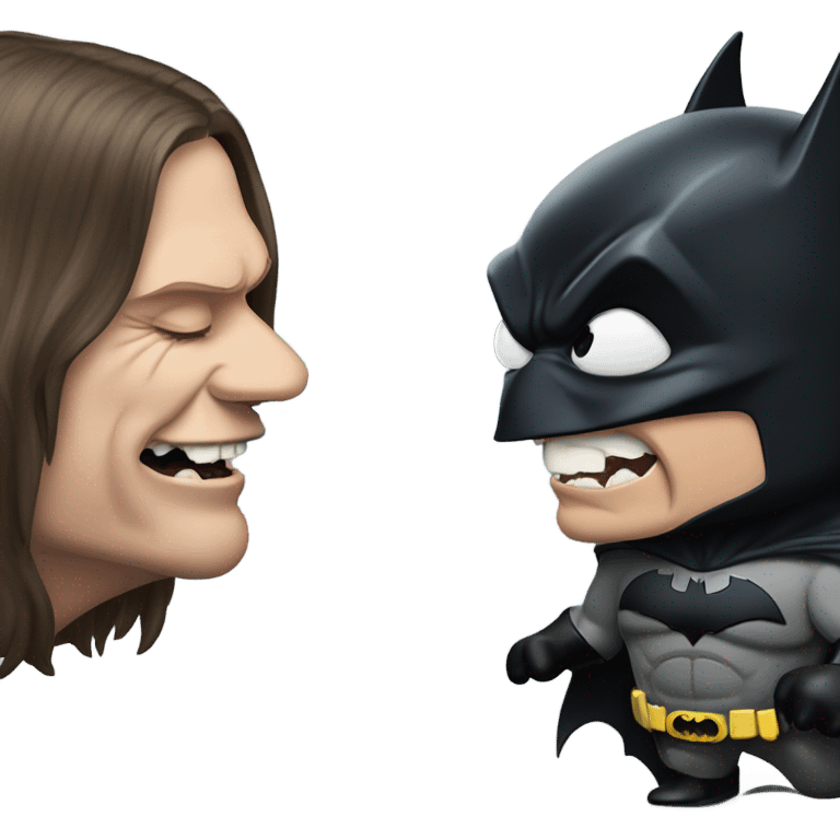 ozzy osbourne biting batman emoji