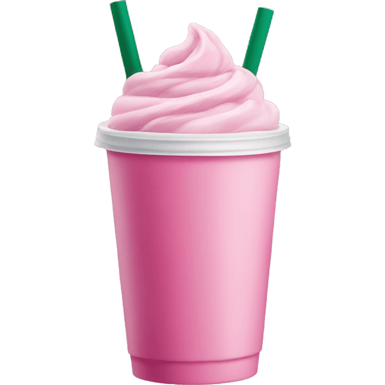 Pink Starbucks drink emoji