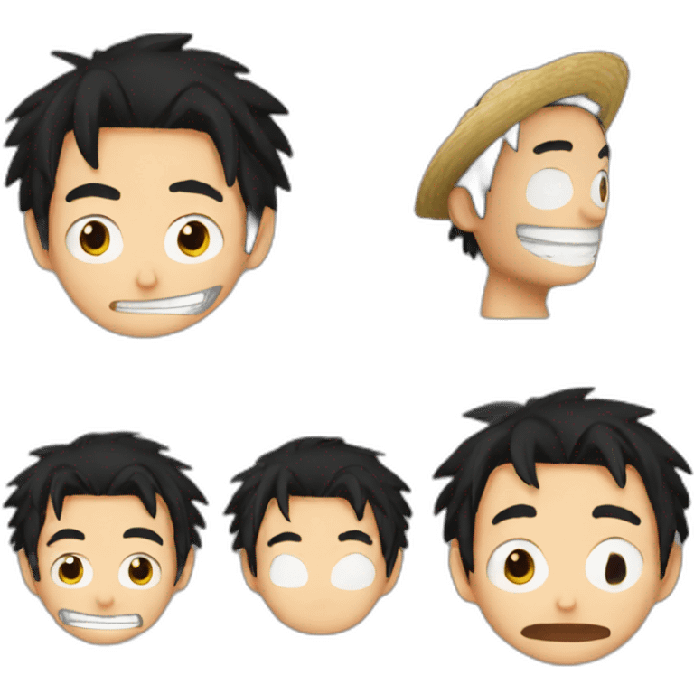 Luffy en colère emoji