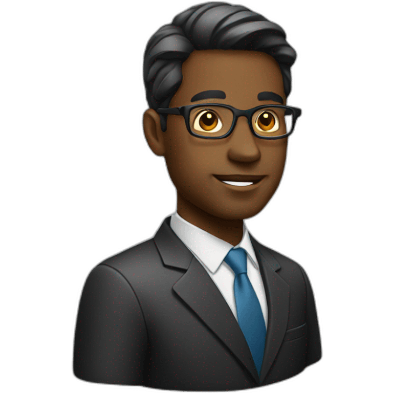 Black businessman emoji